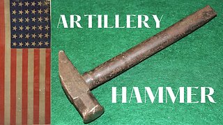 I FOUND A PRE-CIVIL WAR ARTILLERY HAMMER while METAL DETECTING!