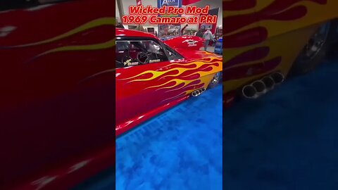 Wicked Pro Mod 1969 Camaro at PRI! #shorts