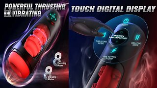 Revolutionize Your Pleasure: 2023 Male Masturbators with 8 Vibrating & Thrusting Modes + LCD Display