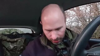 vlog in the car.before leaving Reddacleave campsite Dartmoor 26th March 2023