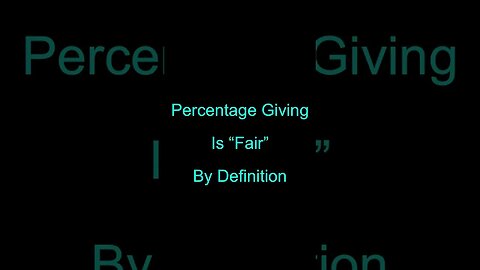 No One Understands Percentage Giving #shorts