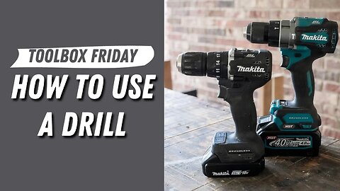 Toolbox Friday 🧰 (ep. 2) - Hammer Drill Basics || Settings and Proper Use
