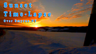 Most AMAZING Sunset Time-Lapse over Smyrna NY