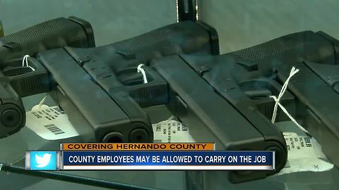 Policy change may allow Hernando County workers with permits to concealed carry while on the job