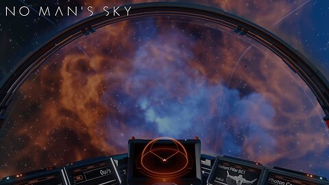 Travel Through A Gas Nebula | Spaceship Cockpit | No Man's Sky Ambience