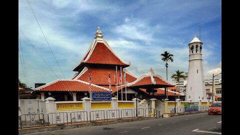 Kampung Hulu Mosque / Masjid Kampung Hulu in Malacca, Malaysia.