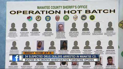 Dozens arrested in drug bust as Manatee County cracks down on fentanyl