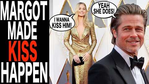 Margot Robbie and Brad Pitt Kiss Improvised For New Movie Babylon!