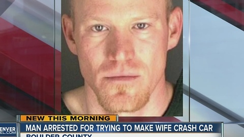 Man arrested for trying to kill wife in car crash
