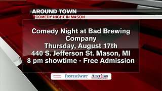 Around Town 8/16/17: Comedy Night at Bad Brewing Company
