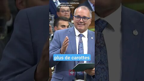 J'invite le chef du Bloc à en manger plus de carottes