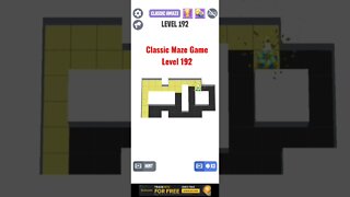 Classic Maze Game Level 192. #shorts