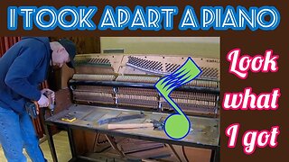 I took apart a piano -- Look what I got!