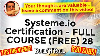 Systeme.io Certification - FULL COURSE (FREE) 28