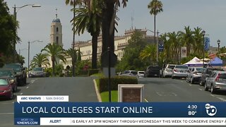 Local colleges start online