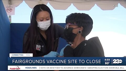 Kern County Fairgrounds mass vaccination site to close in July