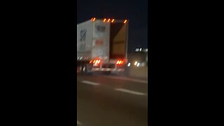 Trailer Door Open On Highway 410