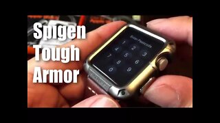 Spigen Tough Armor gunmetal protector case for the 42mm Apple Watch