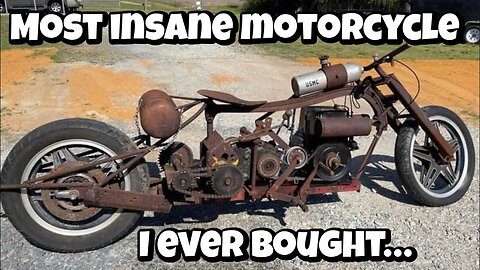 Will it go over 50MPH? One of the coolest homemade motorcycles ever!