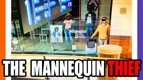 Guy Pretends To Be A Mannequin To Shop Lift