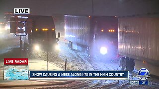 Second snowstorm of the season moves across the Front Range, leaves mess along I-70