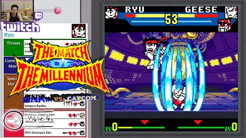 (NeoGeo Pocket Color) SNK vs. Capcom Match of the Millennium - 01 - Ryu - Lv Gamer...
