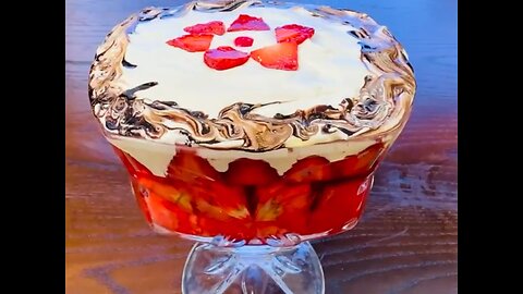 Fruit Custard Trifle Recipe | Custard Trifle Pudding Recipe | Quick & Easy Fruit Custard Trifle