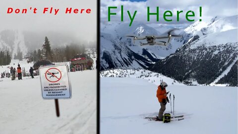 How to Fly a Drone at Ski Areas (and not get in trouble)
