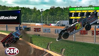 iRacing WoO Super Late Model Ghost Racing - Cedar Lake Speedway - iRacing Dirt #dirtracing