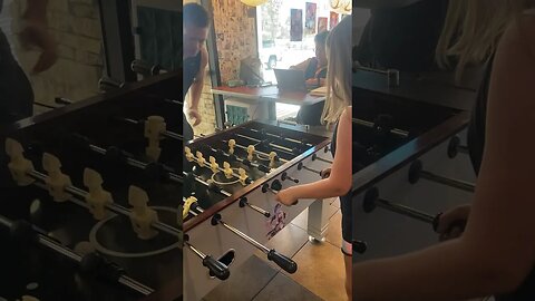 Dad and Daughter Foosball Game #play #family #dadlife