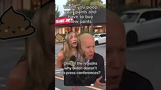 Is This Why Joe Biden Doesnt Take Questions from the Media? #memes #political #funny #shorts #comedy