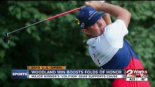 U.S. Open winner Gary Woodland supports Folds of Honor with his gear