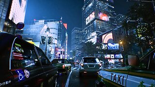 Rain in Tokyo, Japan (Relaxing Raining Sounds) + Streets, Skyscrapers, Apartments, Roadways, etc.