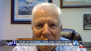 Stolen car surfaces in Mexico three years later