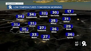 Cold mornings and mild afternoons