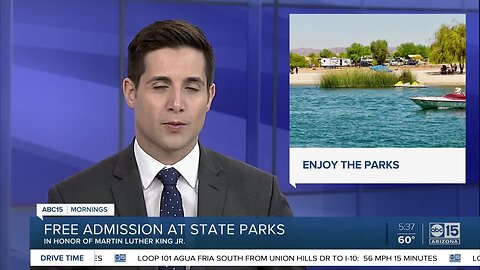 Free admission to state parks on Monday