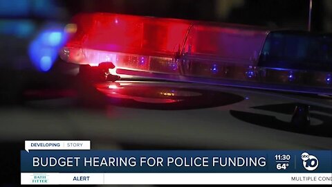 Budget hearing for San Diego Police funding