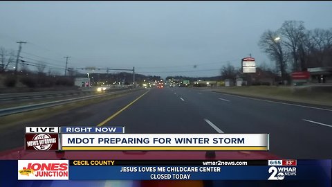 State Highway crews preparing roads and bridges ahead of accumulating snowfall