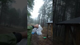 Miner's Park camp at Philmont in the rain