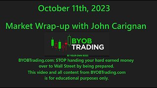 October 11th, 2023 BYOB Market Wrap Up. For educational purposes only.
