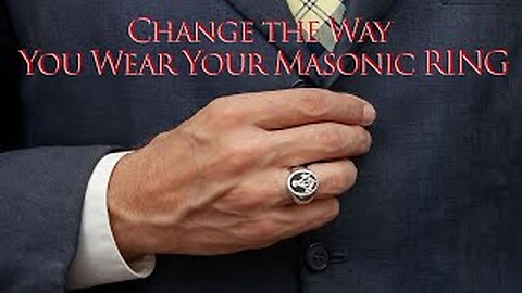 This will CHANGE the way you wear your Masonic Ring FOREVER