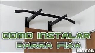 Como Instalar Barra Fixa na Parede Sozinho SEM AJUDA DE NINGUÉM Sem Sujeira