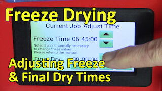 Adjusting Cycle Times on Our Harvest Right Freeze Dryer - Where I Tell You When All Batches Finish!