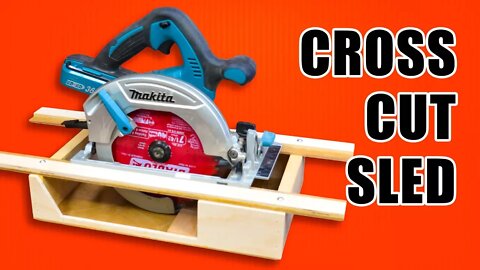 Portable Circular Saw CrossCut Sled: Woodworking Jig