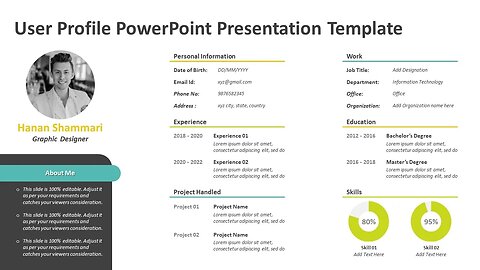 User Profile PowerPoint Presentation Template