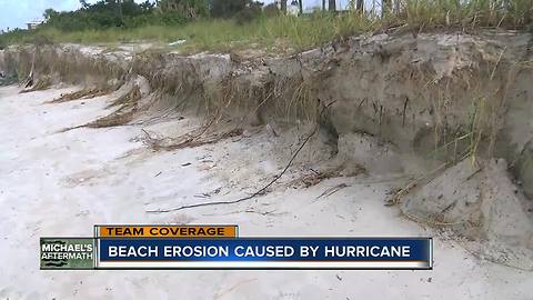 Lido Beach suffers more erosion after Hurricane Michael