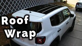 Vinyl Wrapping the Roof Black on my Jeep Renegade