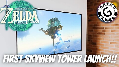 Lookout Landing Skyview Tower First Launch (Tears of the Kingdom)