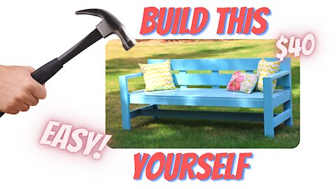 DIY Bench Under $40 (Easy Step by Step Guide)