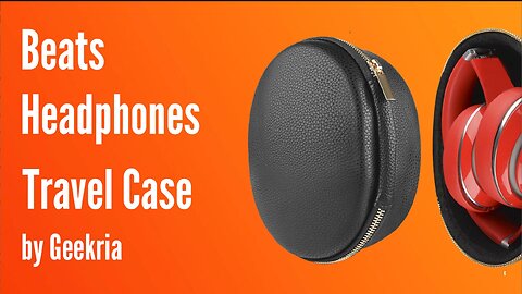 Beats Over-Ear Headphones Travel Case, Hard Shell Headset Carrying Case | Geekria